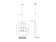 Multibrackets M Pro Series Enclosure 43" Ceilingmount Small B2B Black Signage Display Enclosures Multibrackets