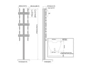 Multibrackets MBFSC3U M Floorstand Column Pro - (40"-65") Floor Stand Multibrackets