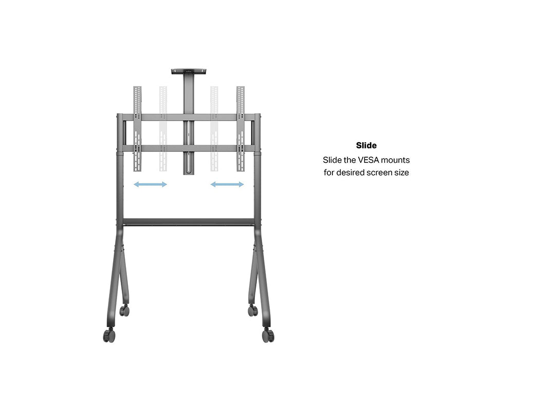 Multibrackets 55" - 86" Screens M Collaboration Display Trolley | 7350105216763 Open Box Mobile Trolley Multibrackets
