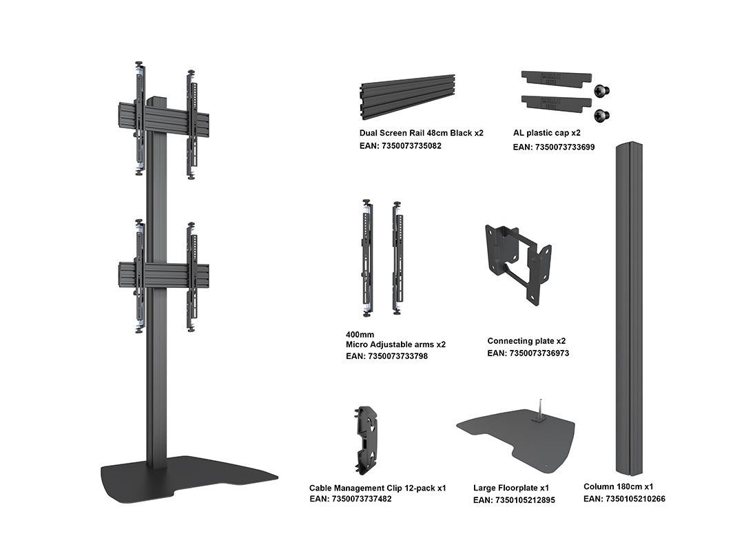 Multibrackets MBFSC2U M Floorstand Column Pro - (40"-75") Floor Stand Multibrackets
