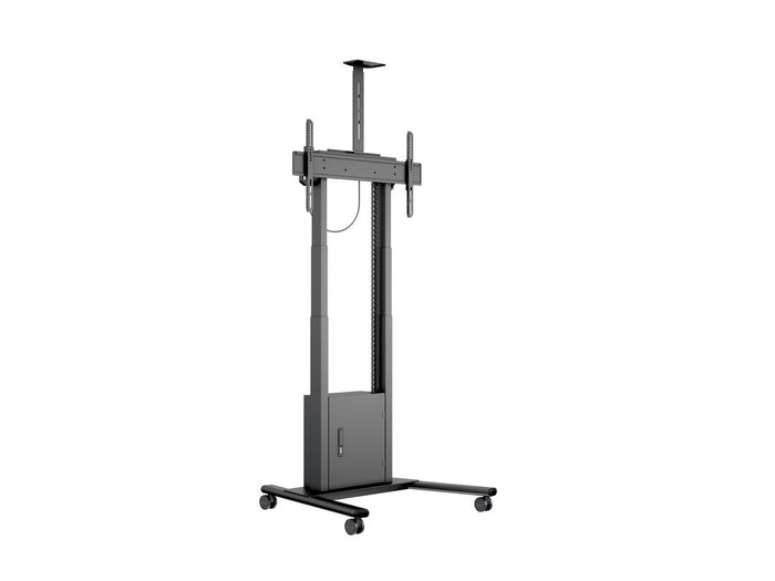 Multibrackets MB6775 Electric Height-Adjustable Display Trolley with Cam Shelf and Cabinet - Up to 42"-100" Screen Motorised Trolley Multibrackets