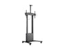 Multibrackets MB6775 Electric Height-Adjustable Display Trolley with Cam Shelf and Cabinet - Up to 42"-100" Screen
