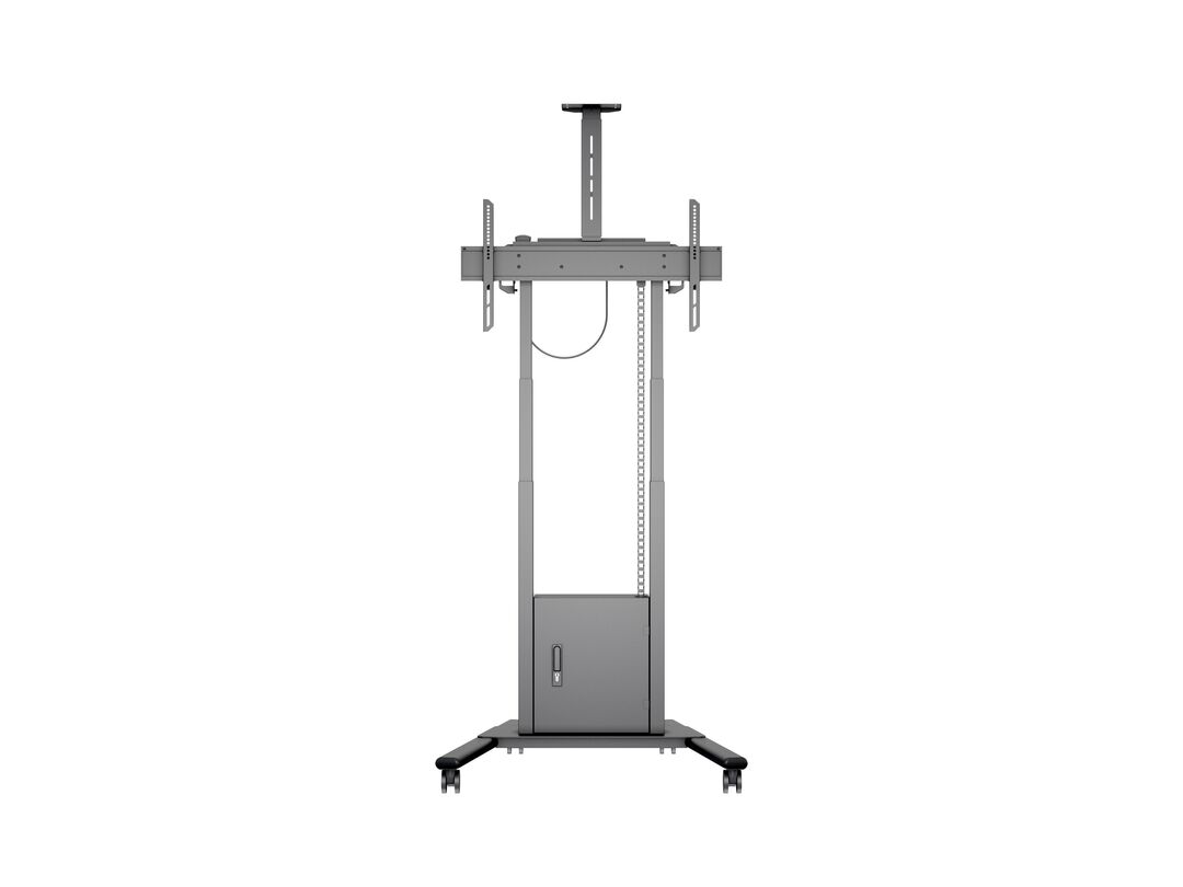 Multibrackets MB6775 Electric Height-Adjustable Display Trolley with Cam Shelf and Cabinet - Up to 42"-100" Screen Motorised Trolley Multibrackets