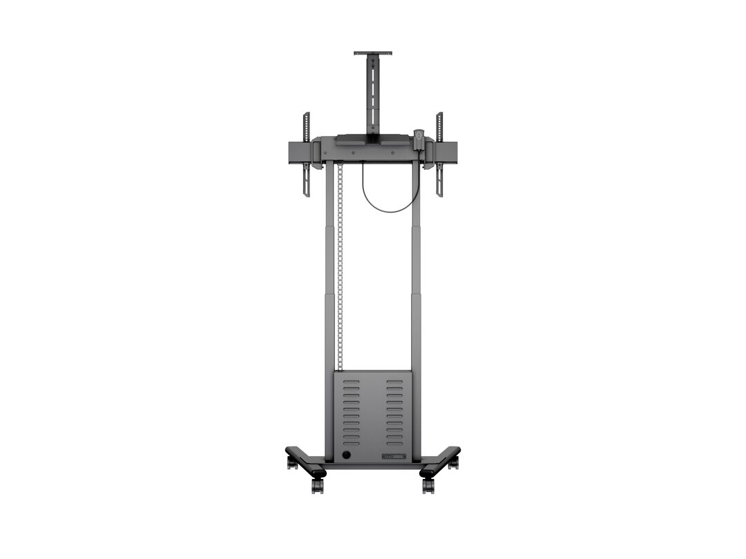 Multibrackets MB6775 Electric Height-Adjustable Display Trolley with Cam Shelf and Cabinet - Up to 42"-100" Screen Motorised Trolley Multibrackets