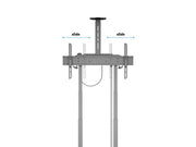 Multibrackets MB6775 Electric Height-Adjustable Display Trolley with Cam Shelf and Cabinet - Up to 42"-100" Screen Motorised Trolley Multibrackets