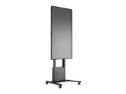 Multibrackets MB6775 Electric Height-Adjustable Display Trolley with Cam Shelf and Cabinet - Up to 42"-100" Screen Motorised Trolley Multibrackets