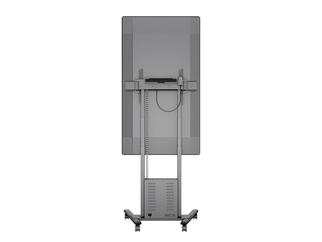 Multibrackets MB6775 Electric Height-Adjustable Display Trolley with Cam Shelf and Cabinet - Up to 42"-100" Screen Motorised Trolley Multibrackets