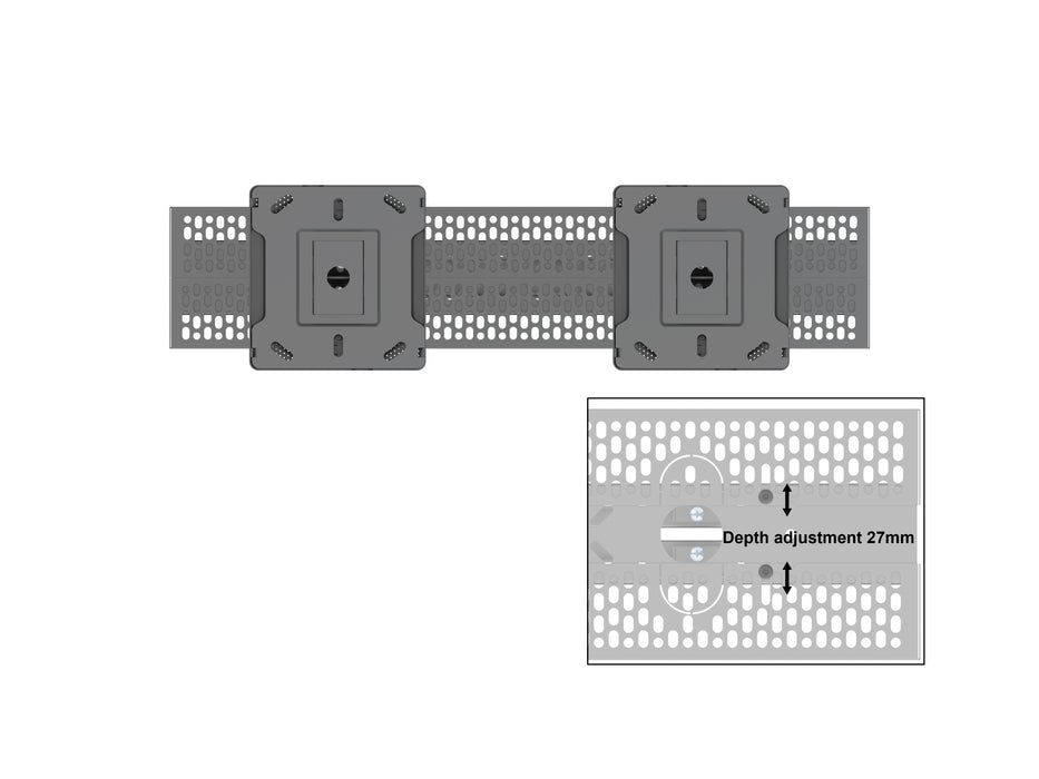 Multibrackets M Pro Series Enclosure 55" Ceiling Mount B2B Medium Black Signage Display Enclosures Multibrackets