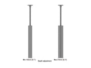 Multibrackets M Pro Series Enclosure 55" Ceiling Mount B2B Medium Black Signage Display Enclosures Multibrackets