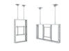 Multibrackets M Pro Series Enclosure 55" Ceiling Mount B2B Medium White Signage Display Enclosures Multibrackets