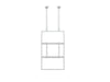 Multibrackets M Pro Series Enclosure 55" Ceiling Mount B2B Medium White Signage Display Enclosures Multibrackets