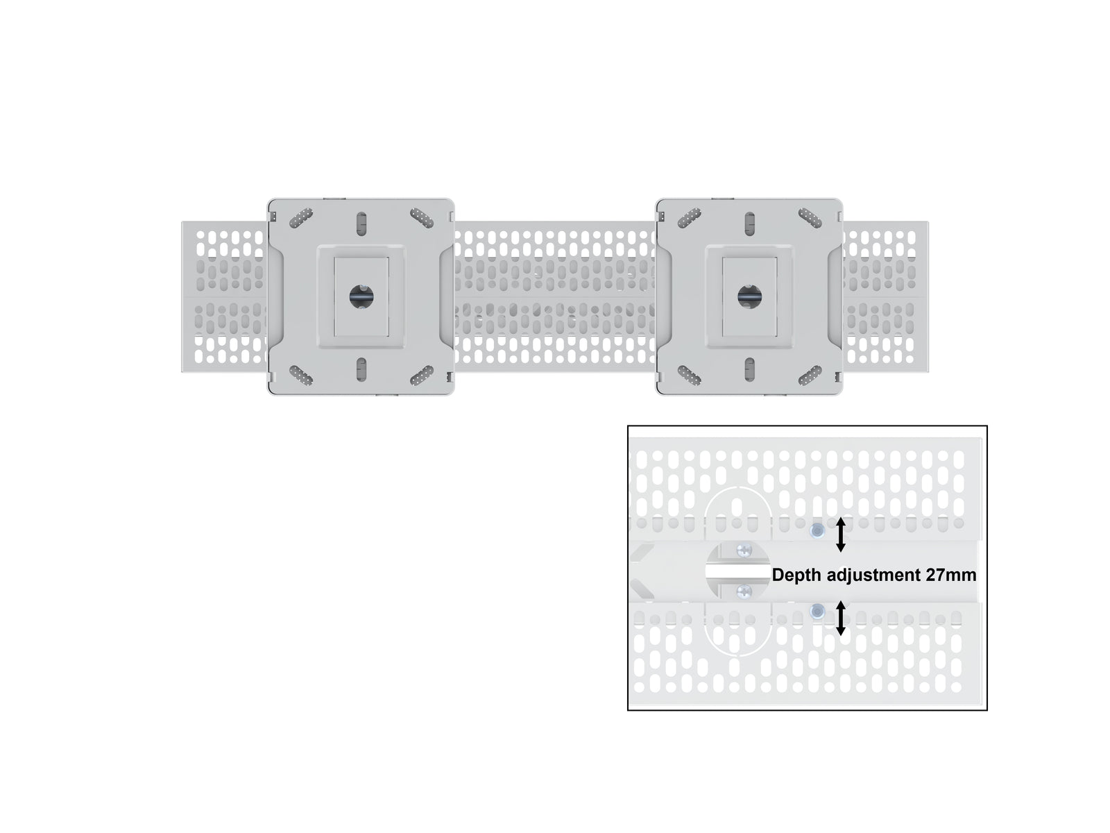 Multibrackets M Pro Series Enclosure 55" Ceiling Mount B2B Medium White Signage Display Enclosures Multibrackets