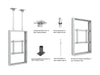 Multibrackets M Pro Series Enclosure 55" Ceiling Mount B2B Medium White Signage Display Enclosures Multibrackets