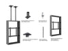 Multibrackets M Pro Series Enclosure 55" B2B High Brightness Wall Medium Black Signage Display Enclosures Multibrackets