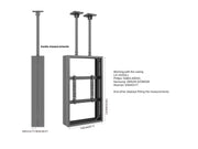 Multibrackets M Pro Series Enclosure 55" B2B High Brightness Wall Medium Black Signage Display Enclosures Multibrackets