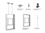 Multibrackets M Pro Series Enclosure 55" B2B High Brightness Wall Medium White Signage Display Enclosures Multibrackets