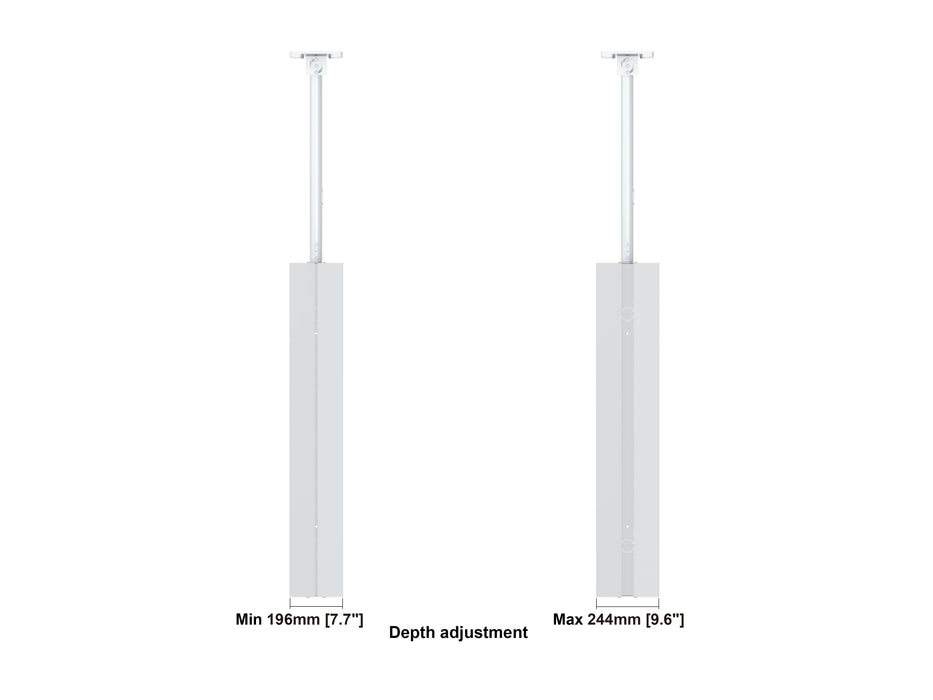Multibrackets M Pro Series Enclosure 55" B2B High Brightness Wall Medium White Signage Display Enclosures Multibrackets