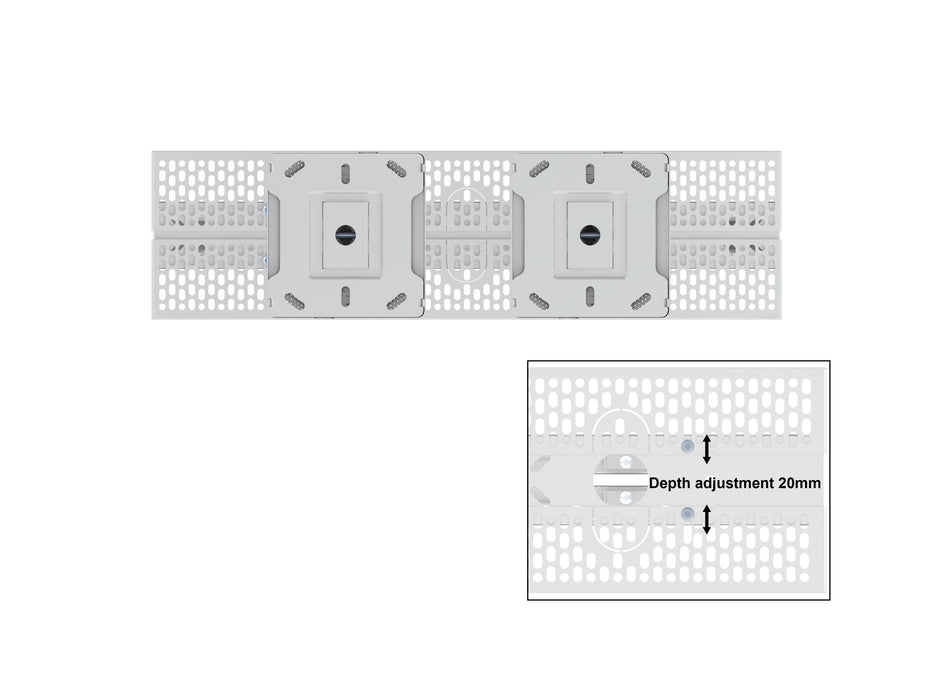 Multibrackets M Pro Series Enclosure 55" B2B High Brightness Wall Medium White Signage Display Enclosures Multibrackets
