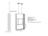 Multibrackets M Pro Series Enclosure 55" B2B High Brightness Wall Medium White Signage Display Enclosures Multibrackets