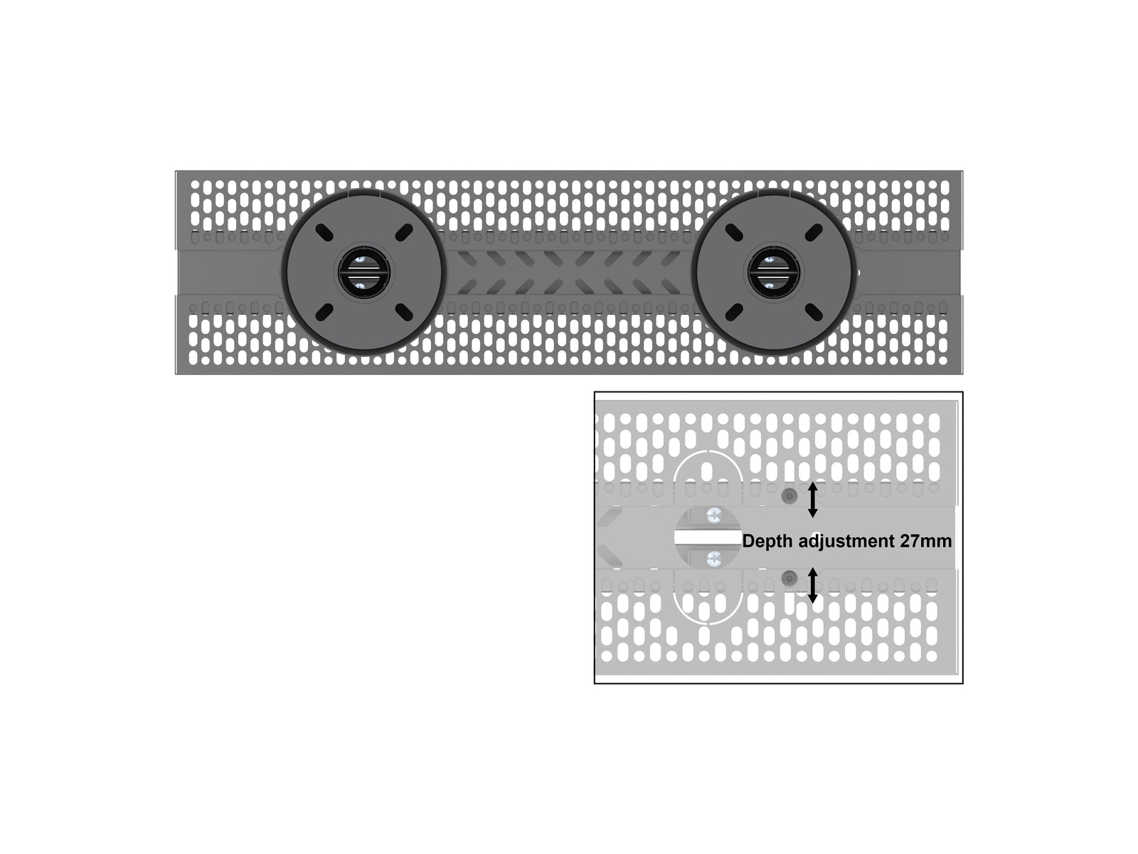 Multibrackets M Pro Series Enclosure 55" Floor to Ceiling Mount B2B Medium - 3m Length Signage Display Enclosures Multibrackets