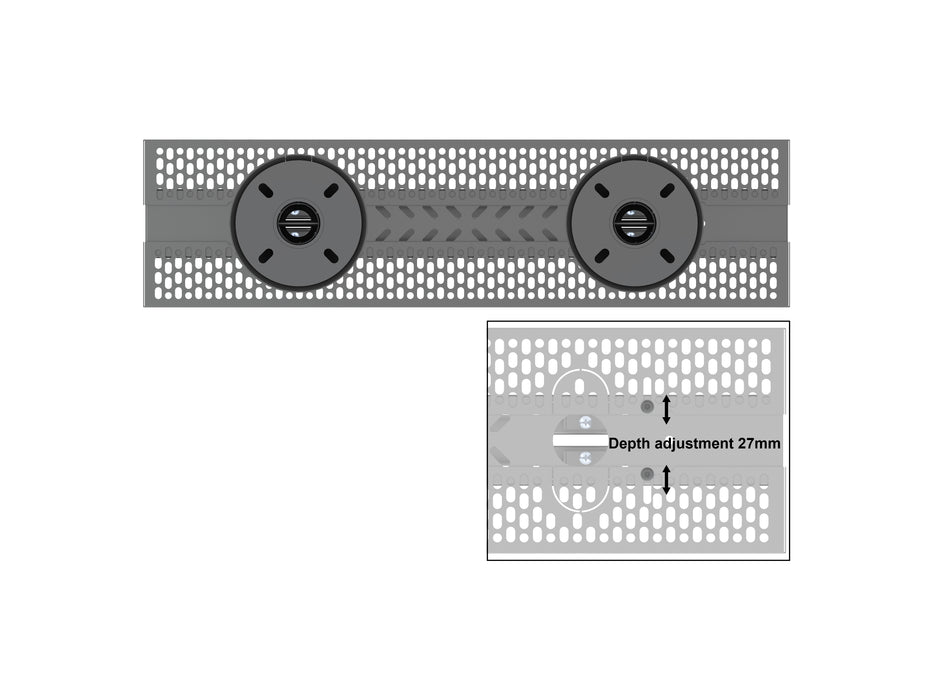 Multibrackets M Pro Series Enclosure 55" Floor to Ceiling Mount B2B Medium - 3m Length Signage Display Enclosures Multibrackets
