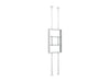 Multibrackets M Pro Series Enclosure 55" Floor to Ceiling Mount B2B Medium - 3m Length Signage Display Enclosures Multibrackets
