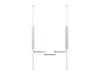 Multibrackets M Pro Series Enclosure 55" Floor to Ceiling Mount B2B Medium - 3m Length Signage Display Enclosures Multibrackets
