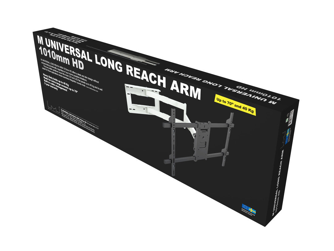 Multibrackets 42" - 75" M Universal Long Reach Single Arm Mount | 7350073736874 Wall Mount Bracket Multibrackets