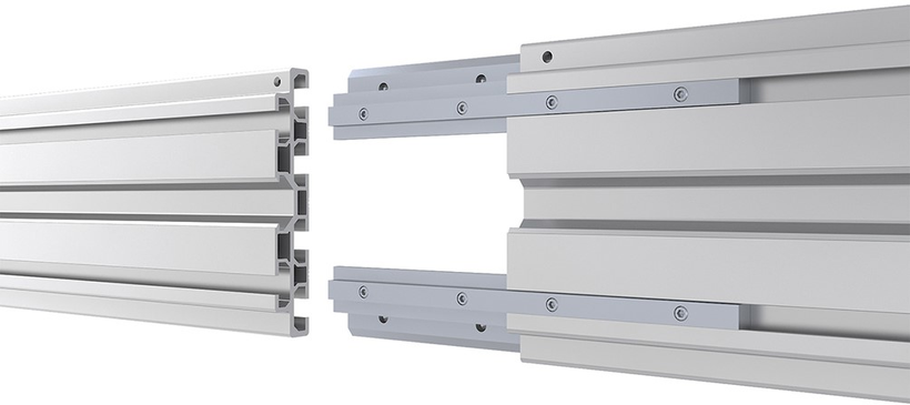 Neomounts NMPRO-CMB4 Quad Ceiling Menu Board Mount 32″–65″, 114 cm Pole Ceiling Mount Bracket NeoMounts