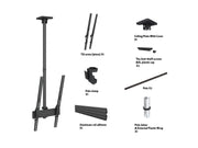 Multibrackets 42" - 75" MBC1UP 1.5m Pole Display Ceiling Mount Pro Ceiling Mount Bracket Multibrackets