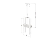 Multibrackets 42" - 75" MBC1UX2P 1.5m Display Ceiling Mount Pro For 2 Screens Ceiling Mount Bracket Multibrackets