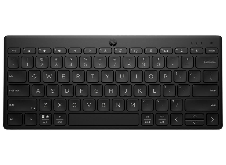 HP 350 Compact Bluetooth Keyboard – Multi-Device, Wireless, Black | 692S8AA#ABZ Keyboard & Mouse HP