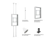 Multibrackets M Pro Series Enclosure 55" Floor to Ceiling Mount B2B High Brightness Medium Signage Display Enclosures Multibrackets