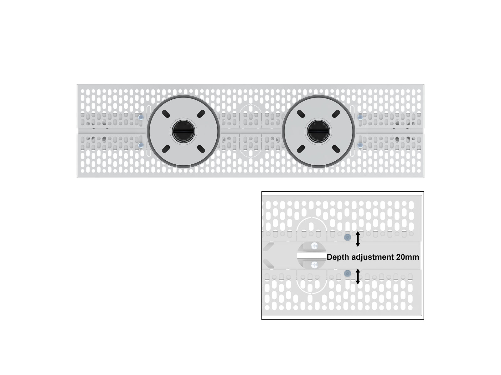 Multibrackets M Pro Series Enclosure 55" Floor to Ceiling Mount B2B High Brightness Medium Signage Display Enclosures Multibrackets