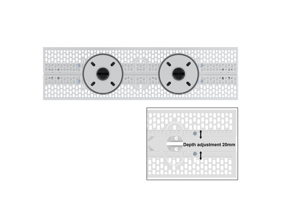 Multibrackets M Pro Series Enclosure 55" Floor to Ceiling Mount B2B High Brightness Medium Signage Display Enclosures Multibrackets