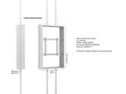 Multibrackets M Pro Series Enclosure 55" Floor to Ceiling Mount B2B High Brightness Medium Signage Display Enclosures Multibrackets