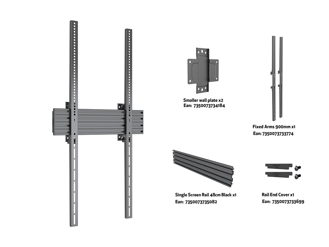 Multibrackets MBW1UP Fixed M Wallmount Pro - (40"-100") Wall Mount Bracket Multibrackets