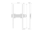 Multibrackets MBW1UP Fixed M Wallmount Pro - (40"-100") Wall Mount Bracket Multibrackets