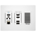 Aurora IPX-TC3A-WP3-C-Pro-W 3rd Gen 4K 10Gbps Transceiver Wall Plate Wallplate Aurora