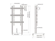 Multibrackets M Pro Series 46" - 75" 1X3 Video Wall Stand | 7350105216954 Wall Mount Bracket Multibrackets