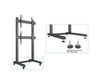 Multibrackets M Pro Series Video Wall Stand 1X2 - (46"-75") Video Wall Mount Multibrackets