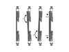 Multibrackets M Pro Series Video Wall Stand 1X2 - (46"-75") Video Wall Mount Multibrackets