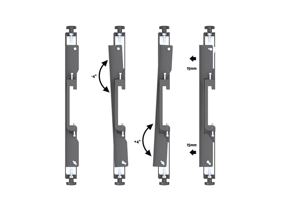 Multibrackets M Pro Series Video Wall Stand 1X2 - (46"-75") Video Wall Mount Multibrackets