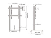 Multibrackets M Pro Series Video Wall Stand 1X2 - (46"-75") Video Wall Mount Multibrackets