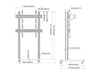 Multibrackets M Pro Series Video Wall Stand 1X2 - (46"-75") Video Wall Mount Multibrackets
