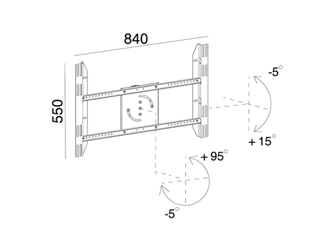 Multibrackets M Public Display Stand Single Screen Mount - Black | 7350022736993