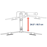 Ergotron LX Dual Direct Arm (Matte Black) With Low-Profile Top-Mount Clamp | 45-609-224 Monitor Arm Desk Mount Ergotron