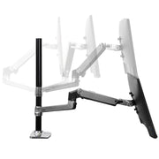 Ergotron LX Dual Stacking Arm, Tall Pole - For Up To 40" Screens - (Polished Aluminum) | 45-549-026 Monitor Arm Desk Mount Ergotron