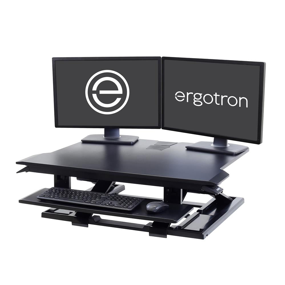 Ergotron 33-467-921 WorkFit-TX Standing Desk Converter Monitor Arm Desk Mount Ergotron