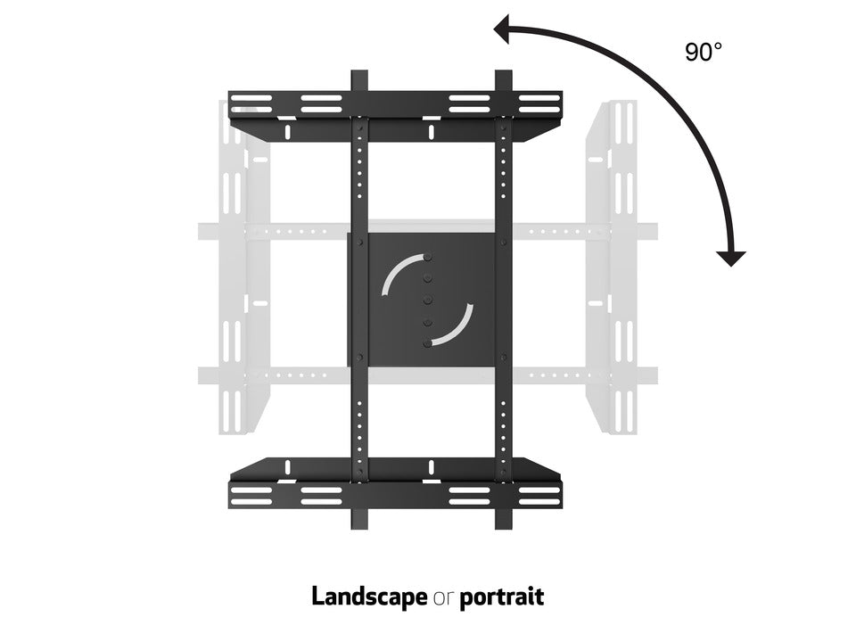 Multibrackets M Public Display Stand Single Screen Mount - Black | 7350022736993